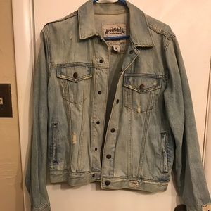 XL distressed light blue Jean jacket